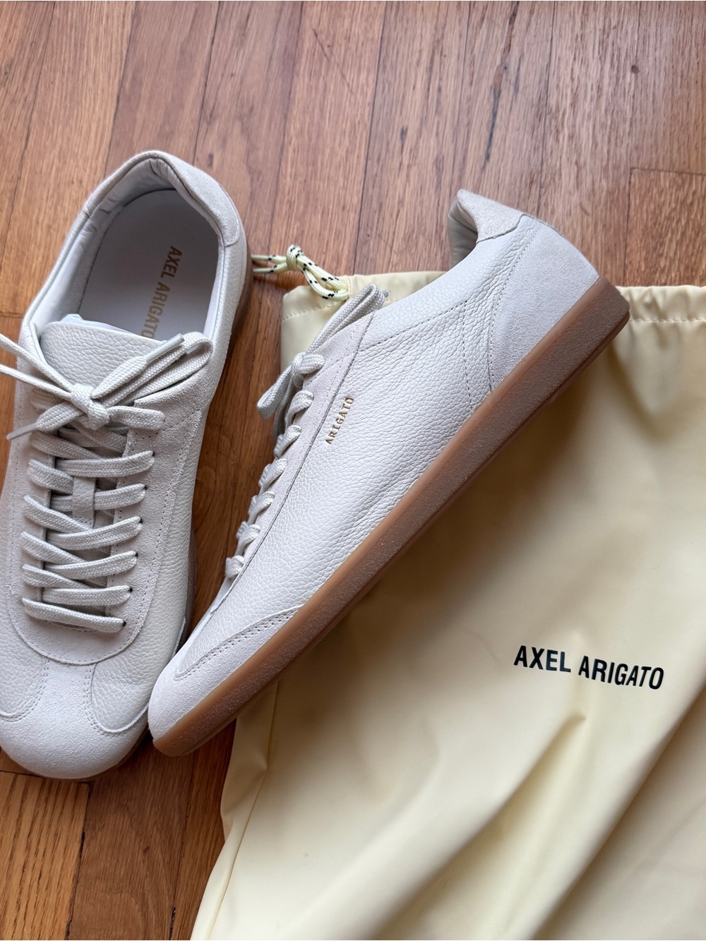 Axel Arigato Men’s Cream Leather Sneaker NEW